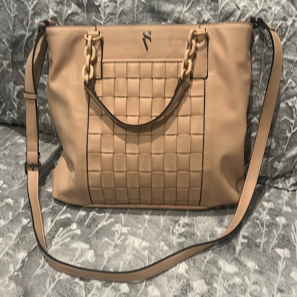 Simply Vera Vera Wang Beige Woven Tote Bag - Picture 9 of 14